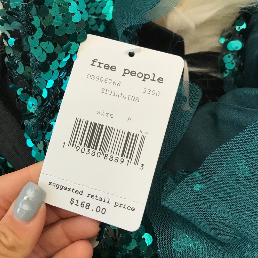Free People Sequin Siren Mini Dress - Picture 7 of 8